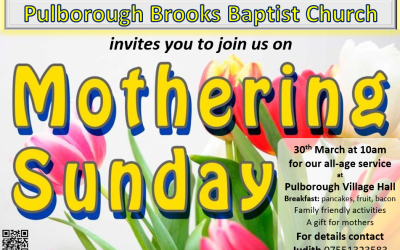 Special Mothering Sunday All age service This Sunday 30th March
